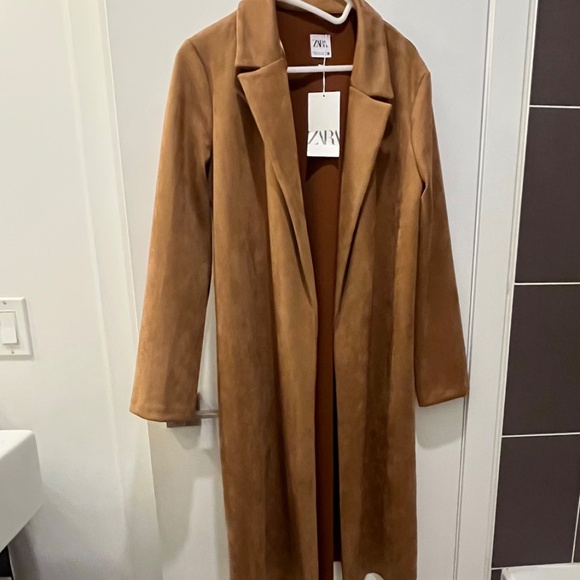 Zara faux suede coat - Picture 2 of 8